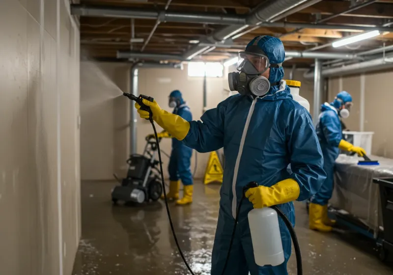 Basement Sanitization and Antimicrobial Treatment process in Varnell, GA